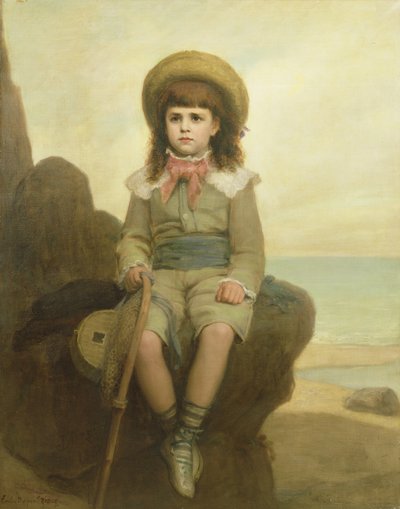 Young Boy on a Rock by Emile Dupont Zipcy